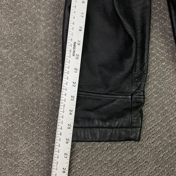 Wilsons Leather M. Julian Leather Jacket Men's Large Black Button Up Front - Picture 13 of 15